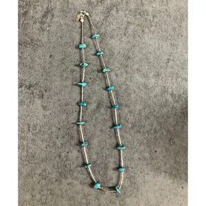 Sterling Silver and Turquoise necklace 16 inches